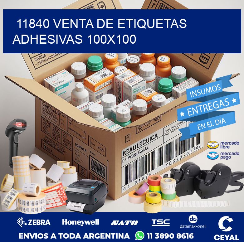 11840 VENTA DE ETIQUETAS ADHESIVAS 100X100