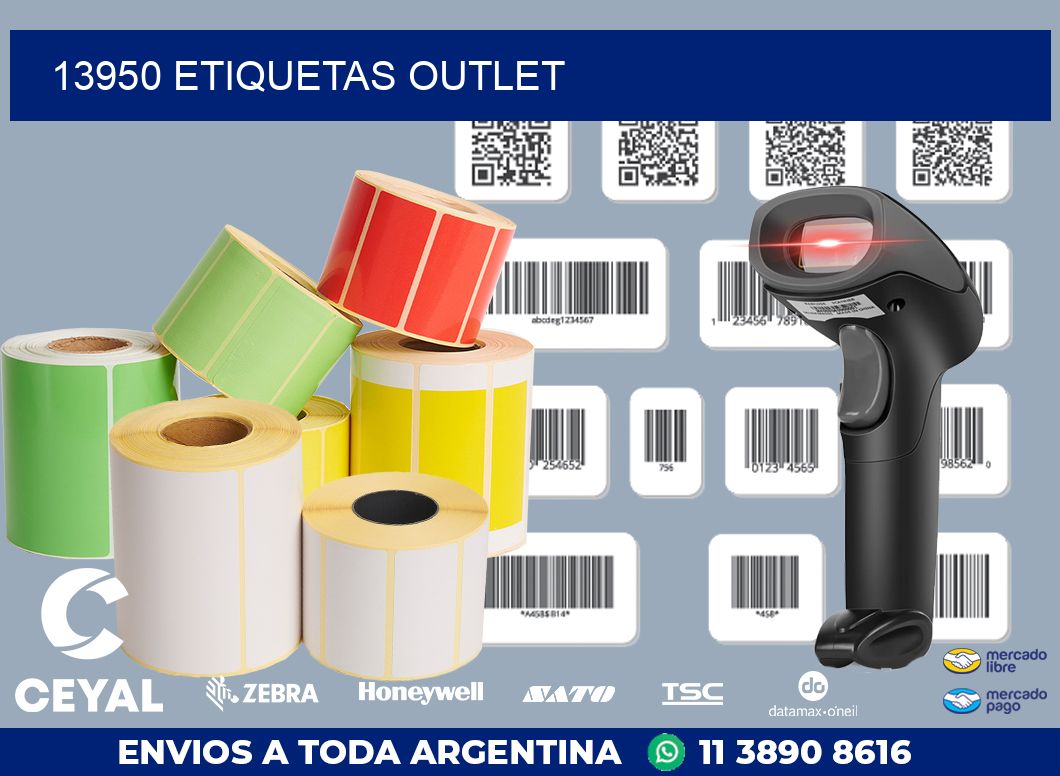 13950 ETIQUETAS OUTLET