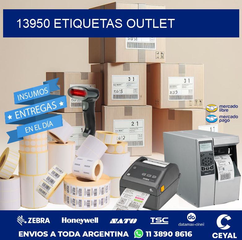 13950 ETIQUETAS OUTLET