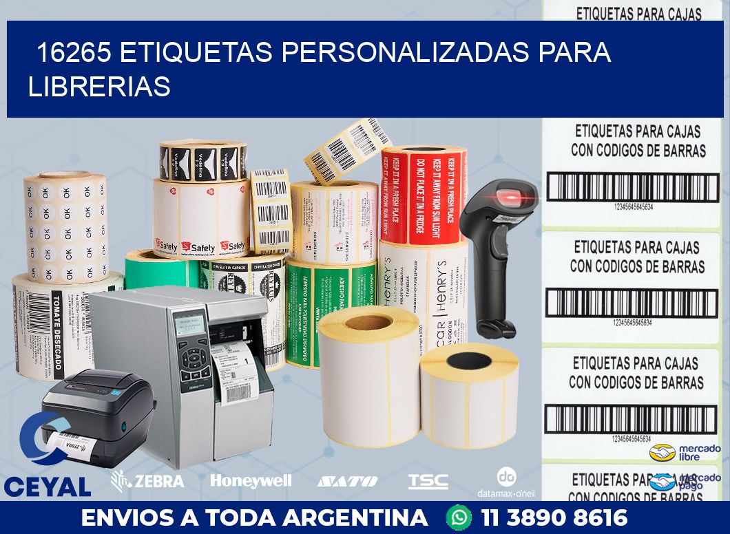 16265 ETIQUETAS PERSONALIZADAS PARA LIBRERIAS