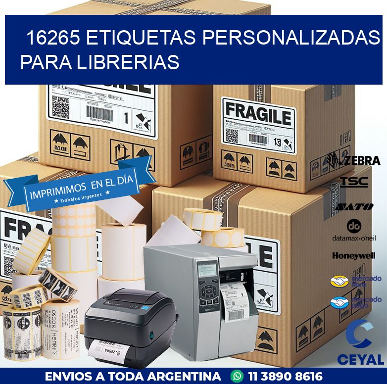 16265 ETIQUETAS PERSONALIZADAS PARA LIBRERIAS