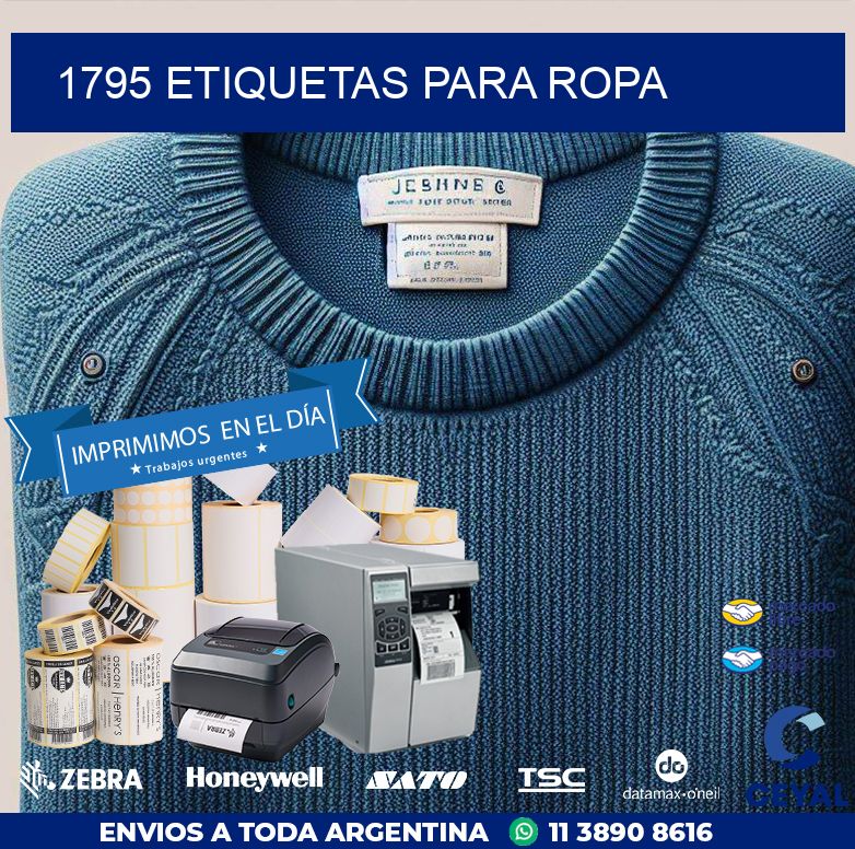 1795 ETIQUETAS PARA ROPA