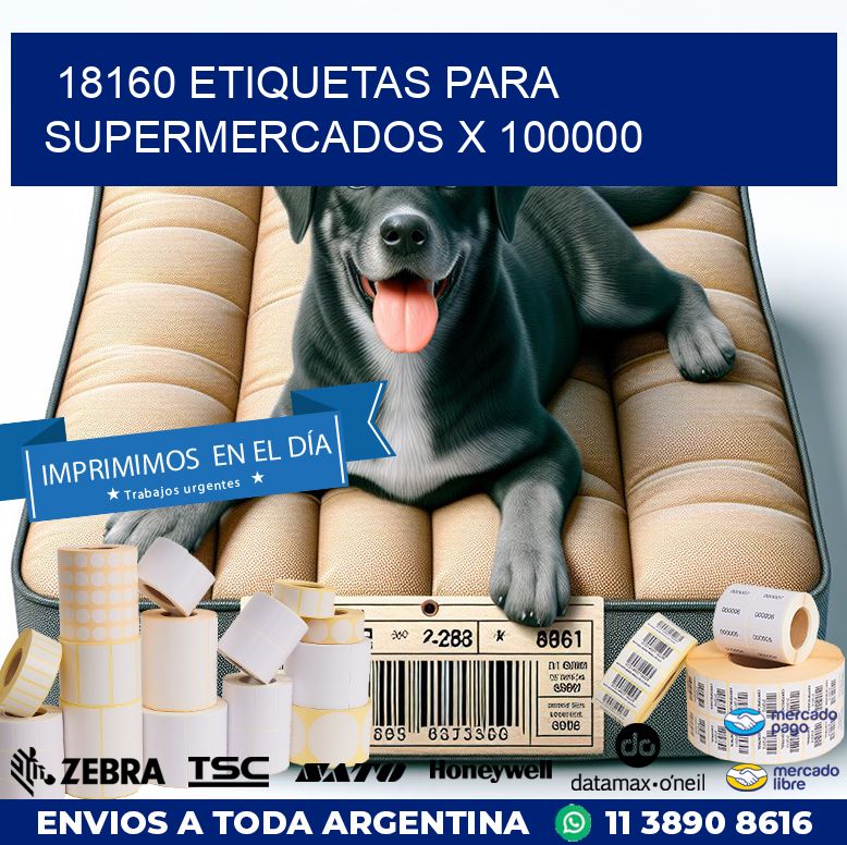 18160 ETIQUETAS PARA SUPERMERCADOS X 100000