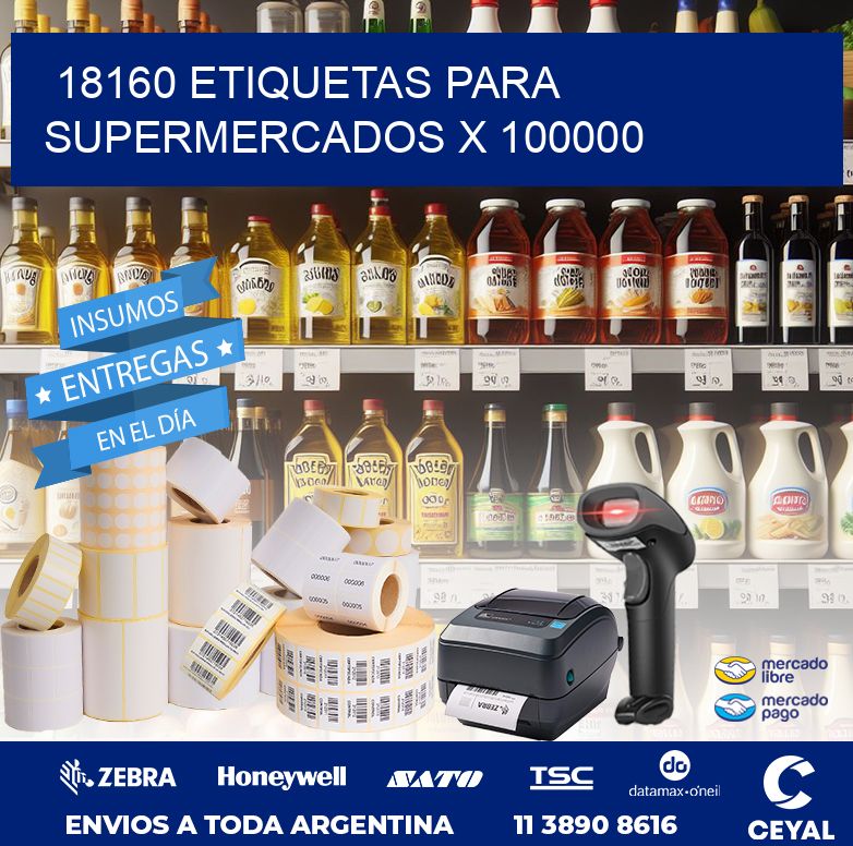 18160 ETIQUETAS PARA SUPERMERCADOS X 100000