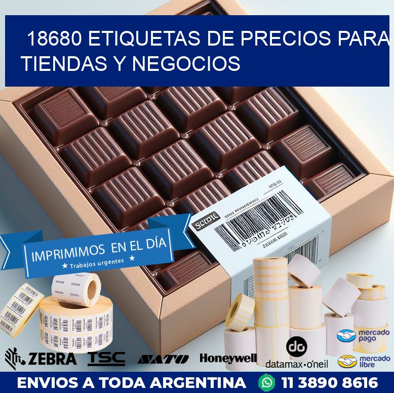18680 ETIQUETAS DE PRECIOS PARA TIENDAS Y NEGOCIOS