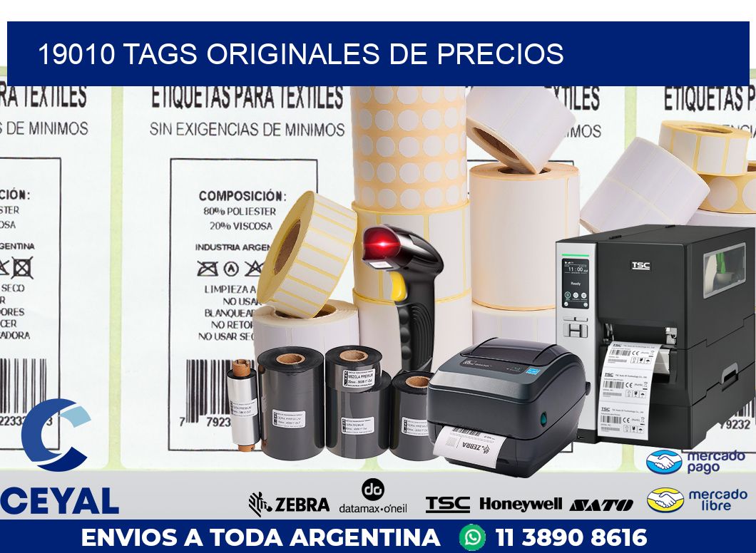 19010 TAGS ORIGINALES DE PRECIOS