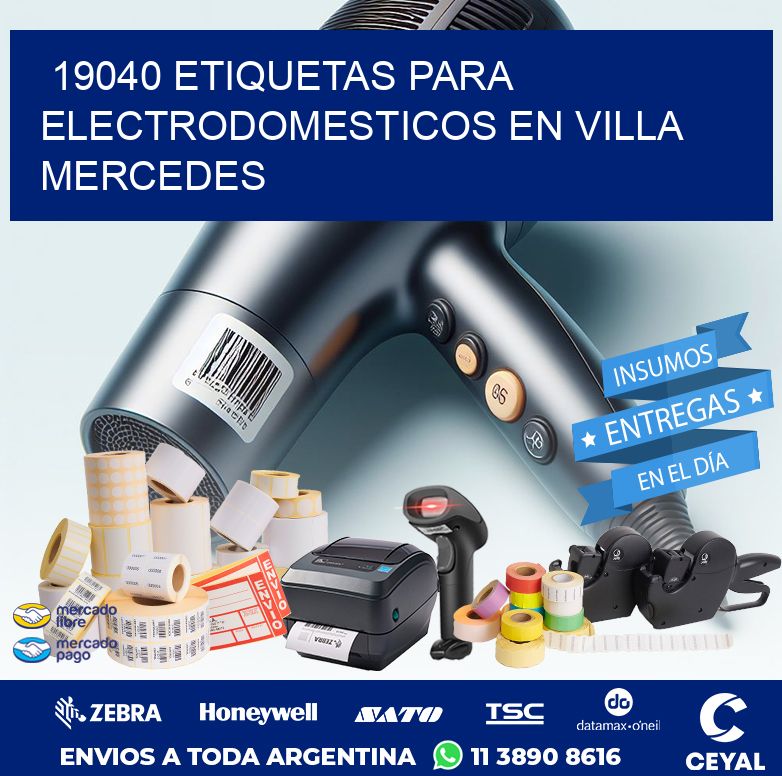 19040 ETIQUETAS PARA ELECTRODOMESTICOS EN VILLA MERCEDES