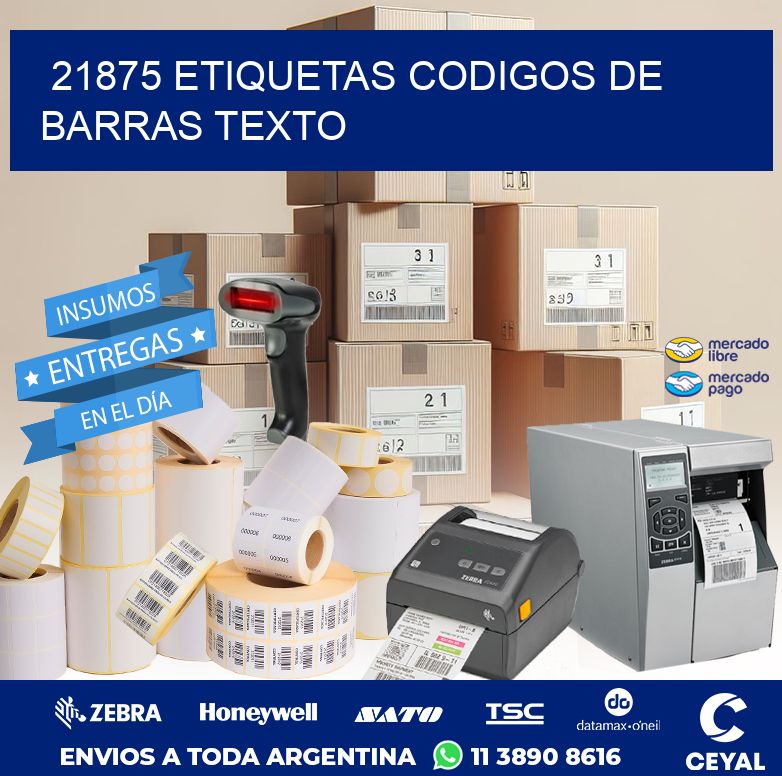 21875 ETIQUETAS CODIGOS DE BARRAS TEXTO