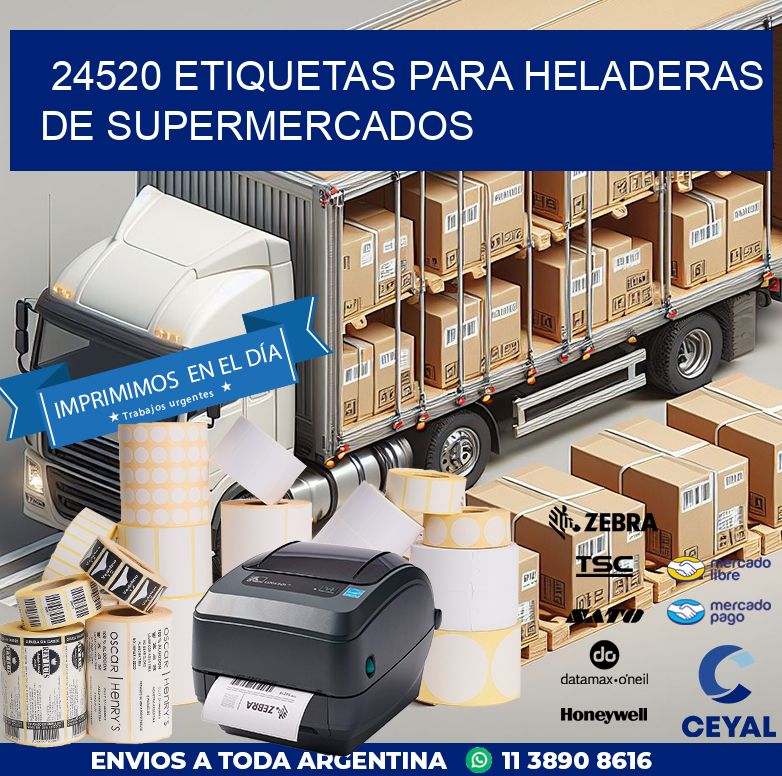 24520 ETIQUETAS PARA HELADERAS DE SUPERMERCADOS