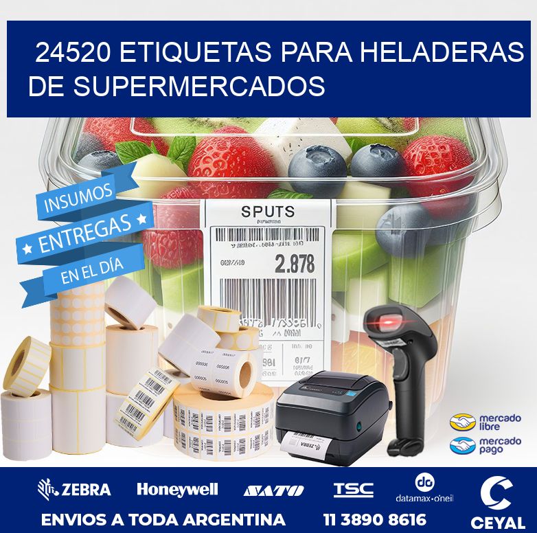 24520 ETIQUETAS PARA HELADERAS DE SUPERMERCADOS