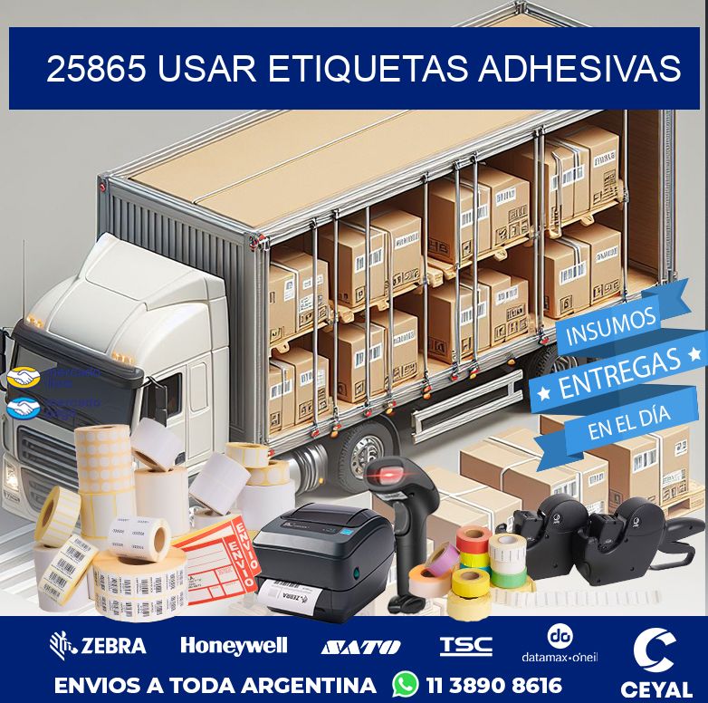 25865 USAR ETIQUETAS ADHESIVAS
