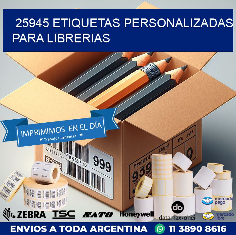25945 ETIQUETAS PERSONALIZADAS PARA LIBRERIAS