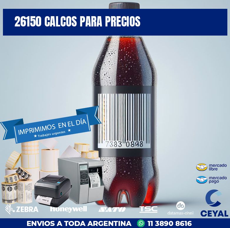26150 CALCOS PARA PRECIOS