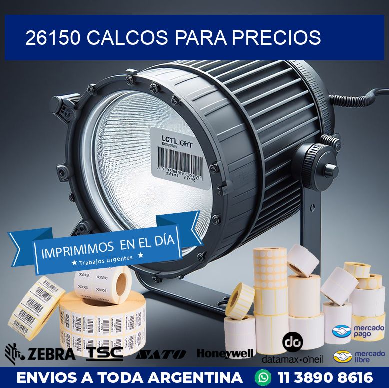 26150 CALCOS PARA PRECIOS