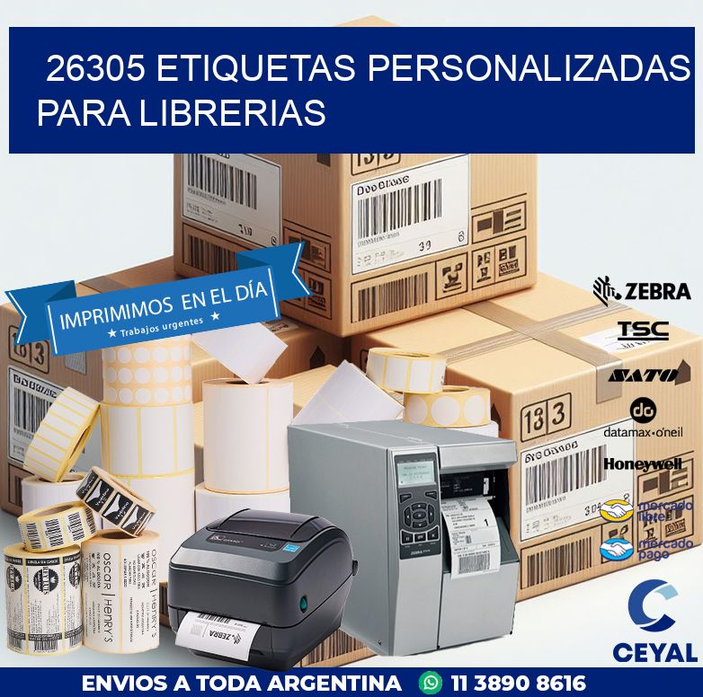 26305 ETIQUETAS PERSONALIZADAS PARA LIBRERIAS