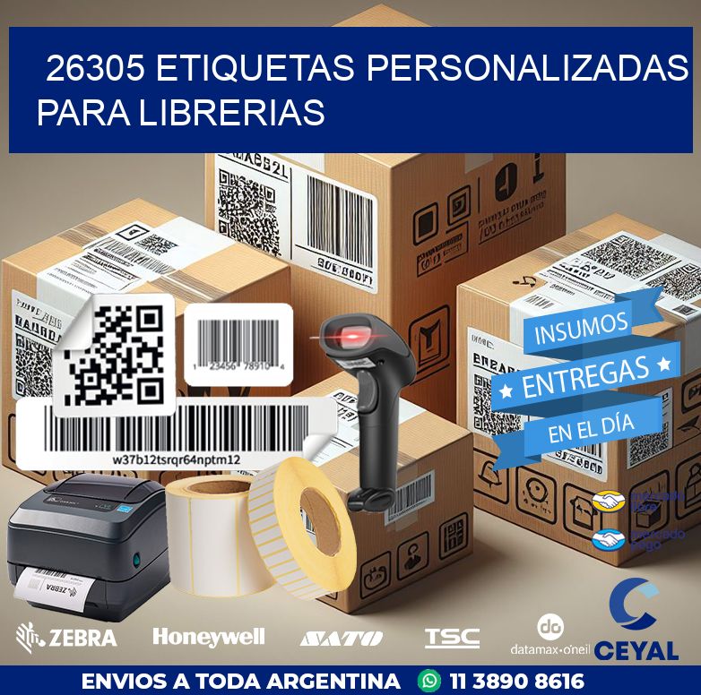 26305 ETIQUETAS PERSONALIZADAS PARA LIBRERIAS