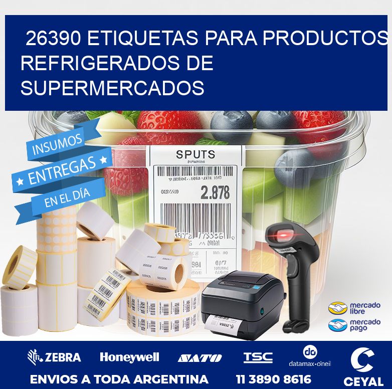 26390 ETIQUETAS PARA PRODUCTOS REFRIGERADOS DE SUPERMERCADOS