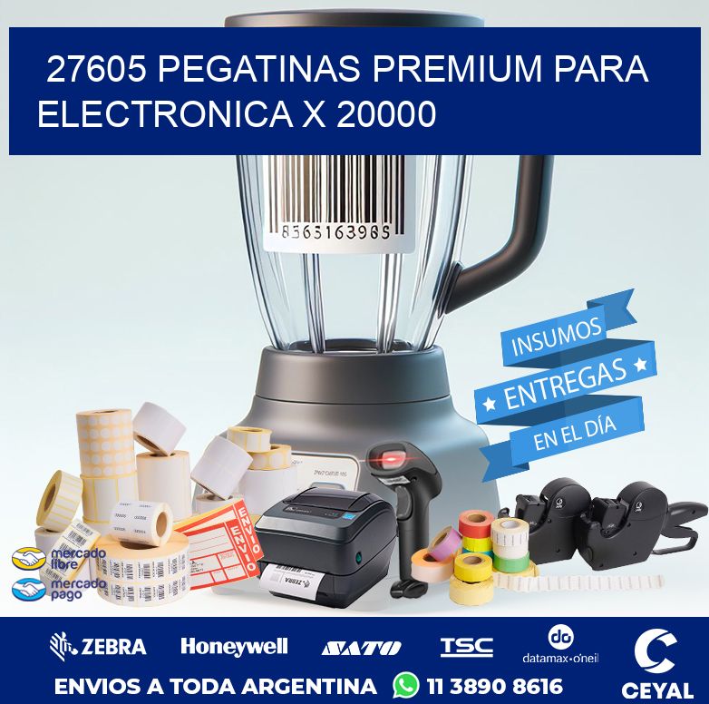 27605 PEGATINAS PREMIUM PARA ELECTRONICA X 20000