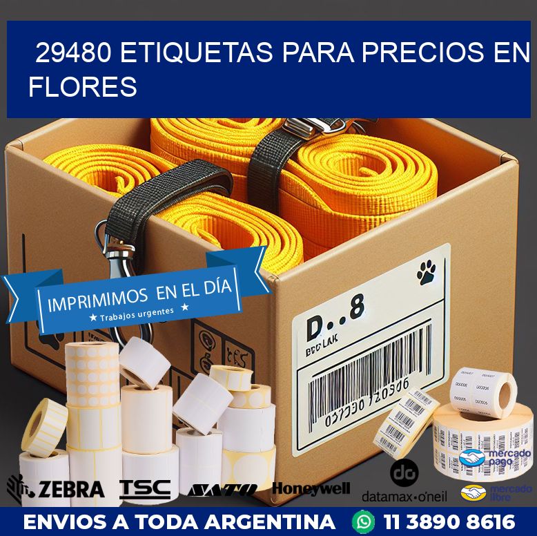29480 ETIQUETAS PARA PRECIOS EN FLORES