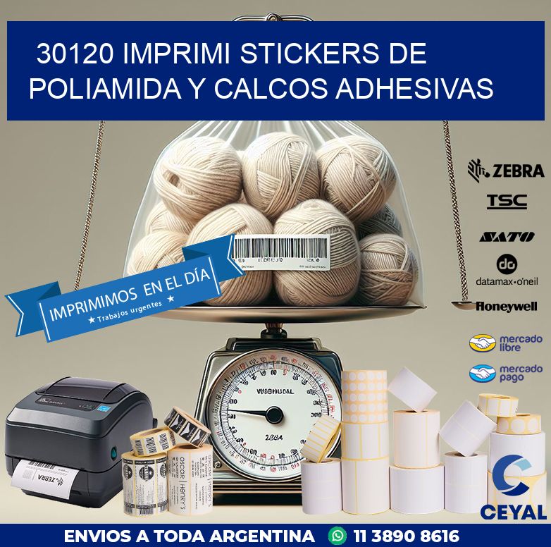 30120 IMPRIMI STICKERS DE POLIAMIDA Y CALCOS ADHESIVAS