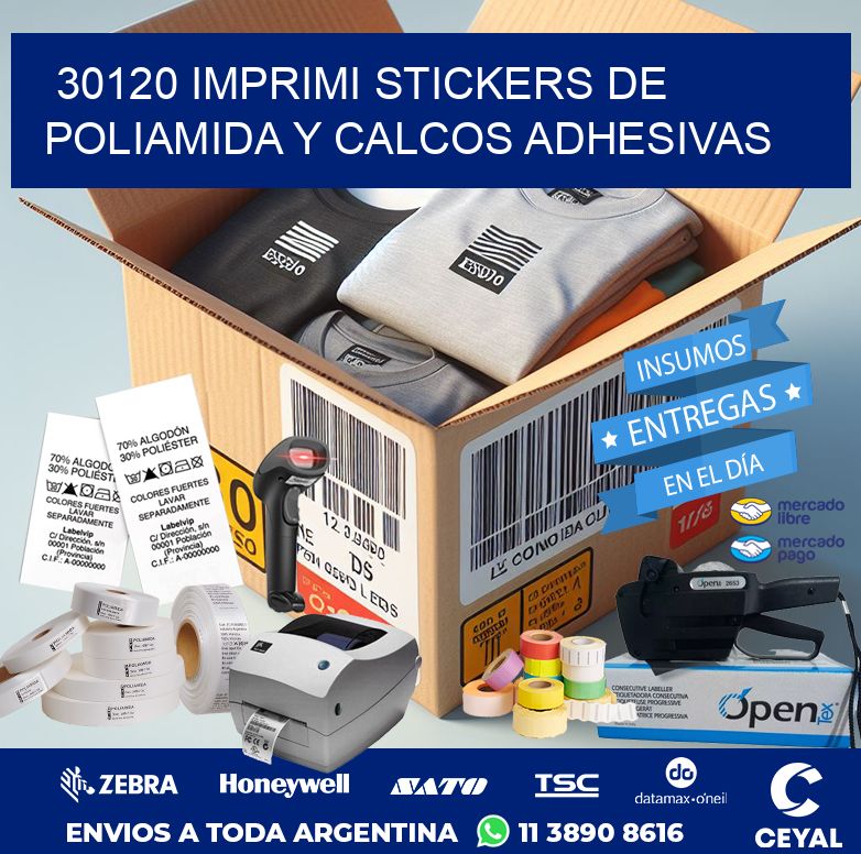 30120 IMPRIMI STICKERS DE POLIAMIDA Y CALCOS ADHESIVAS