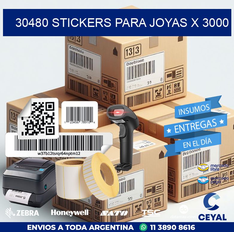 30480 STICKERS PARA JOYAS X 3000