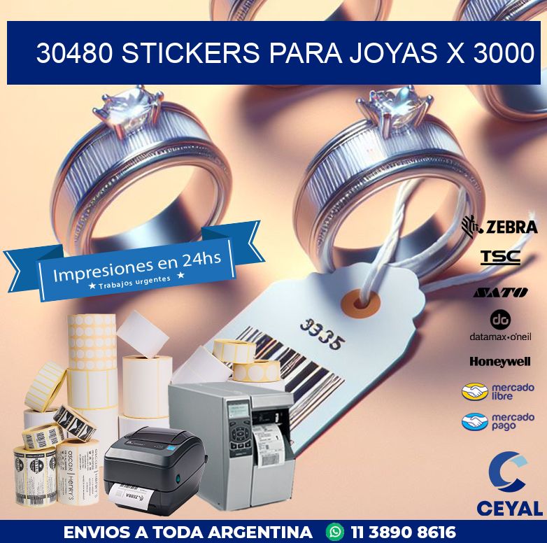 30480 STICKERS PARA JOYAS X 3000