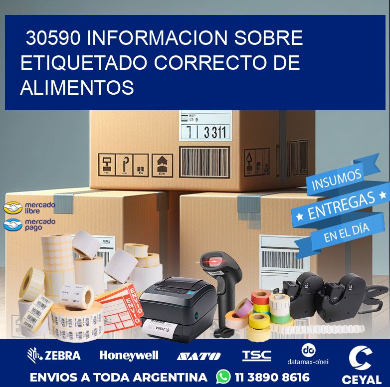 30590 INFORMACION SOBRE ETIQUETADO CORRECTO DE ALIMENTOS