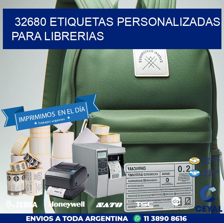 32680 ETIQUETAS PERSONALIZADAS PARA LIBRERIAS