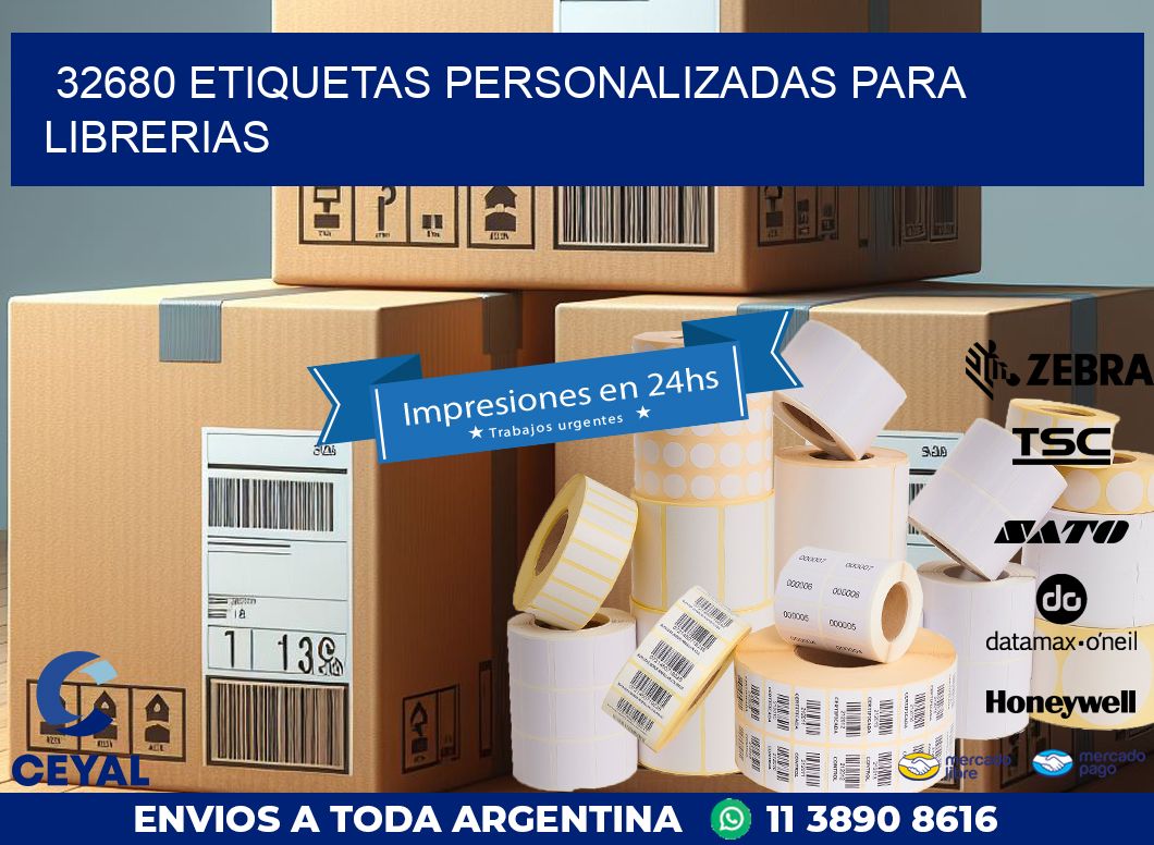 32680 ETIQUETAS PERSONALIZADAS PARA LIBRERIAS