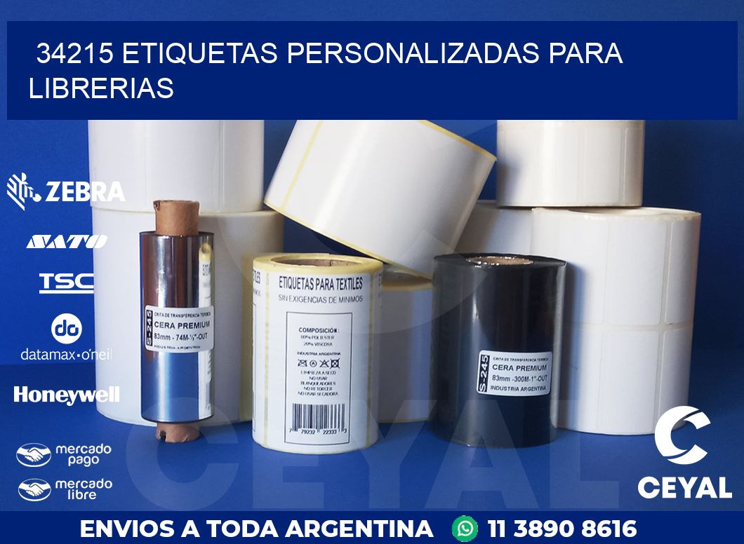 34215 ETIQUETAS PERSONALIZADAS PARA LIBRERIAS