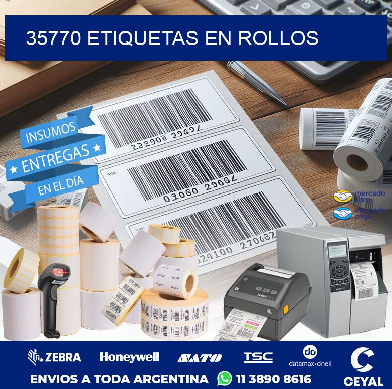 35770 ETIQUETAS EN ROLLOS