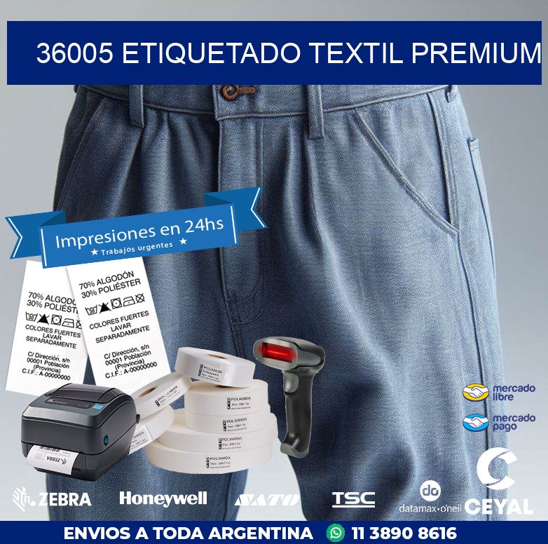 36005 ETIQUETADO TEXTIL PREMIUM