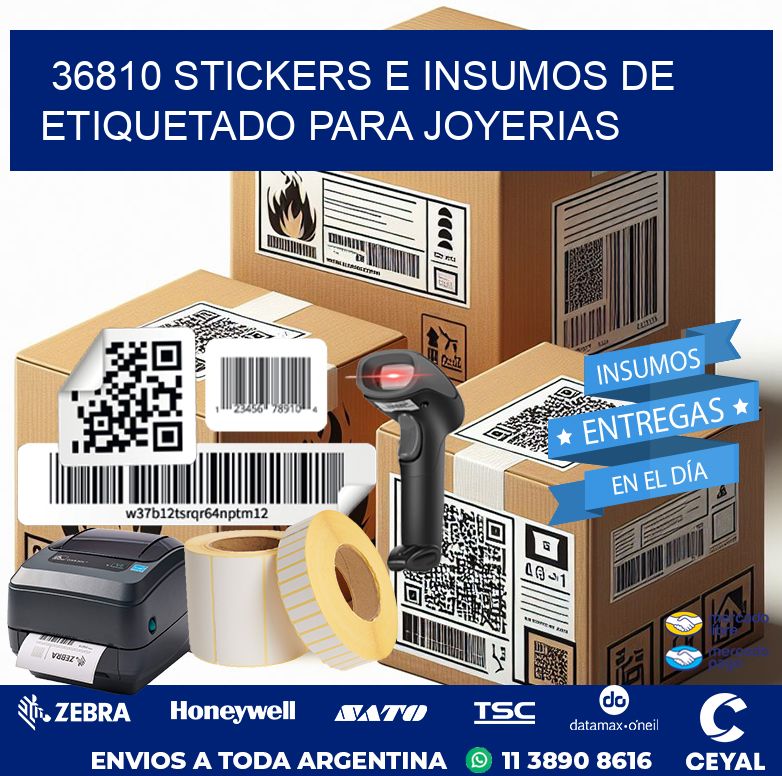 36810 STICKERS E INSUMOS DE ETIQUETADO PARA JOYERIAS