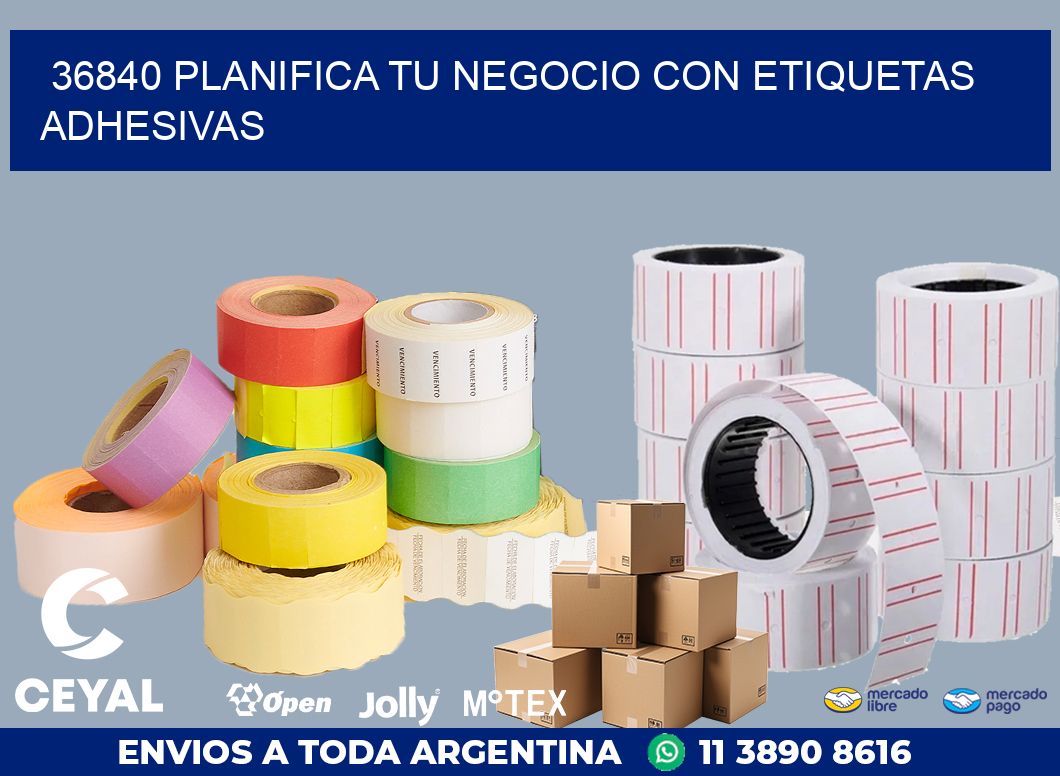 36840 PLANIFICA TU NEGOCIO CON ETIQUETAS ADHESIVAS