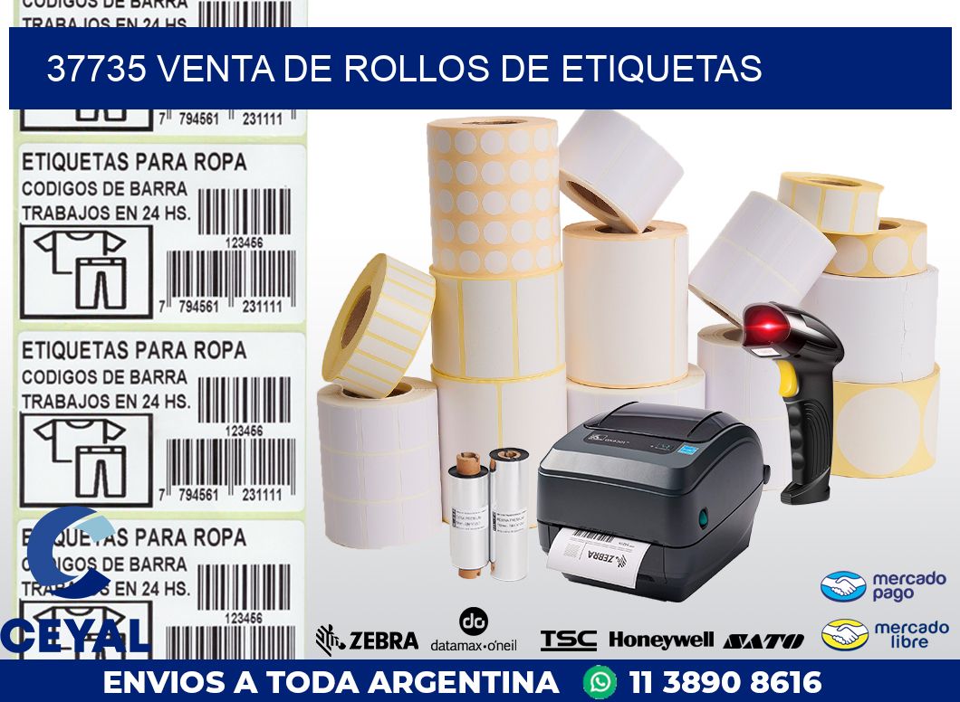 37735 VENTA DE ROLLOS DE ETIQUETAS