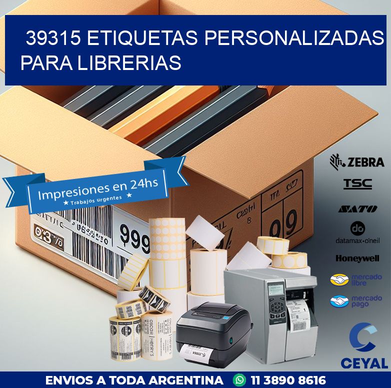 39315 ETIQUETAS PERSONALIZADAS PARA LIBRERIAS
