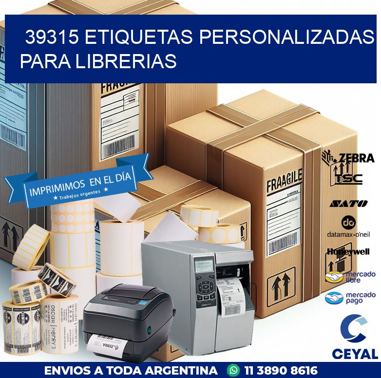 39315 ETIQUETAS PERSONALIZADAS PARA LIBRERIAS