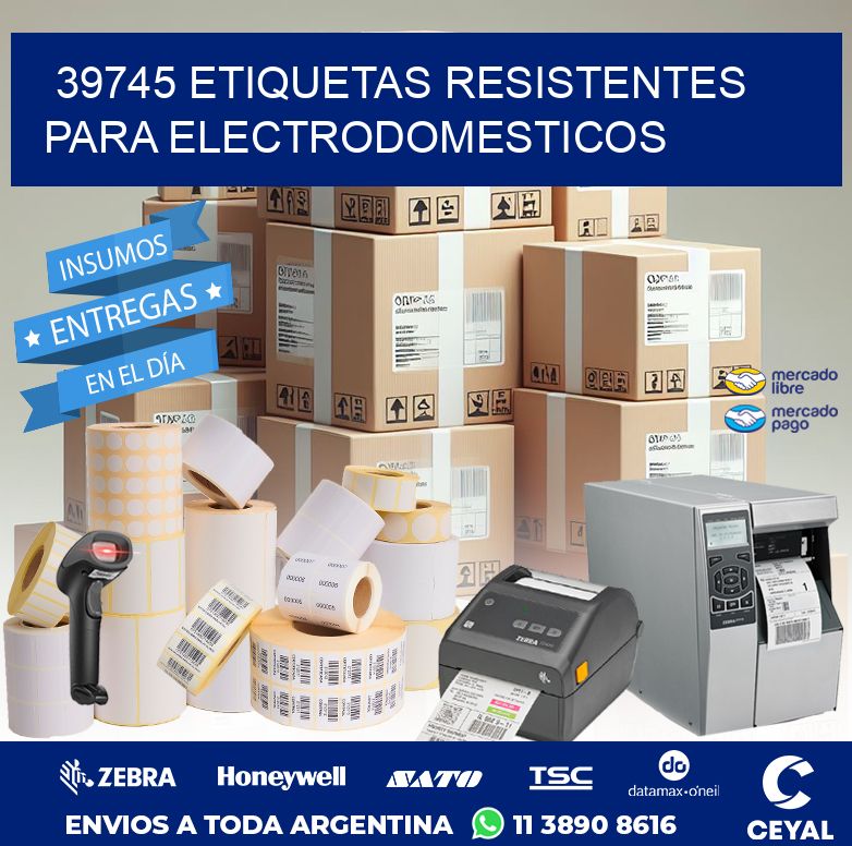 39745 ETIQUETAS RESISTENTES PARA ELECTRODOMESTICOS