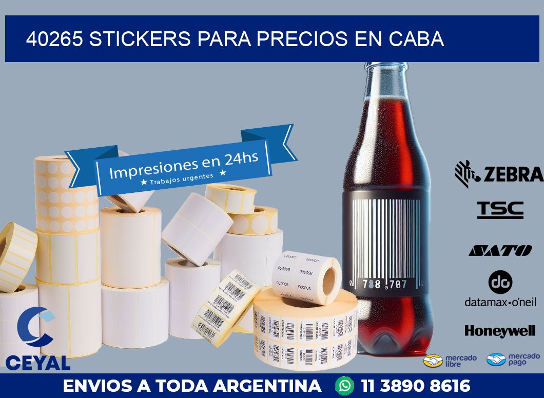 40265 STICKERS PARA PRECIOS EN CABA