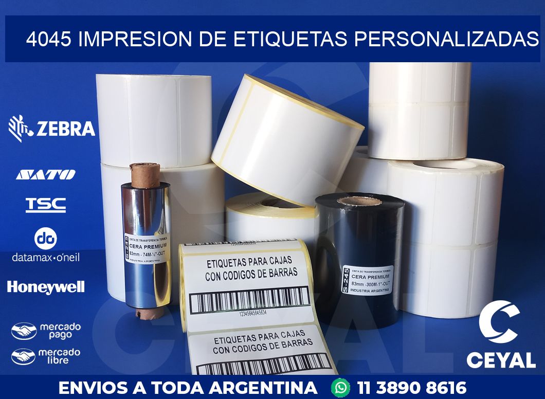 4045 IMPRESION DE ETIQUETAS PERSONALIZADAS