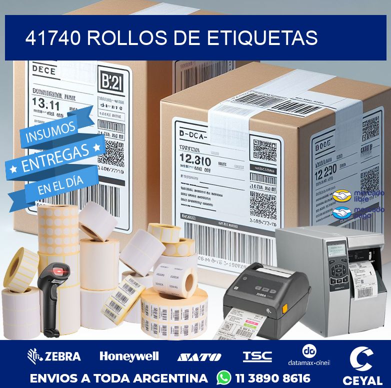 41740 ROLLOS DE ETIQUETAS
