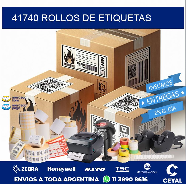 41740 ROLLOS DE ETIQUETAS