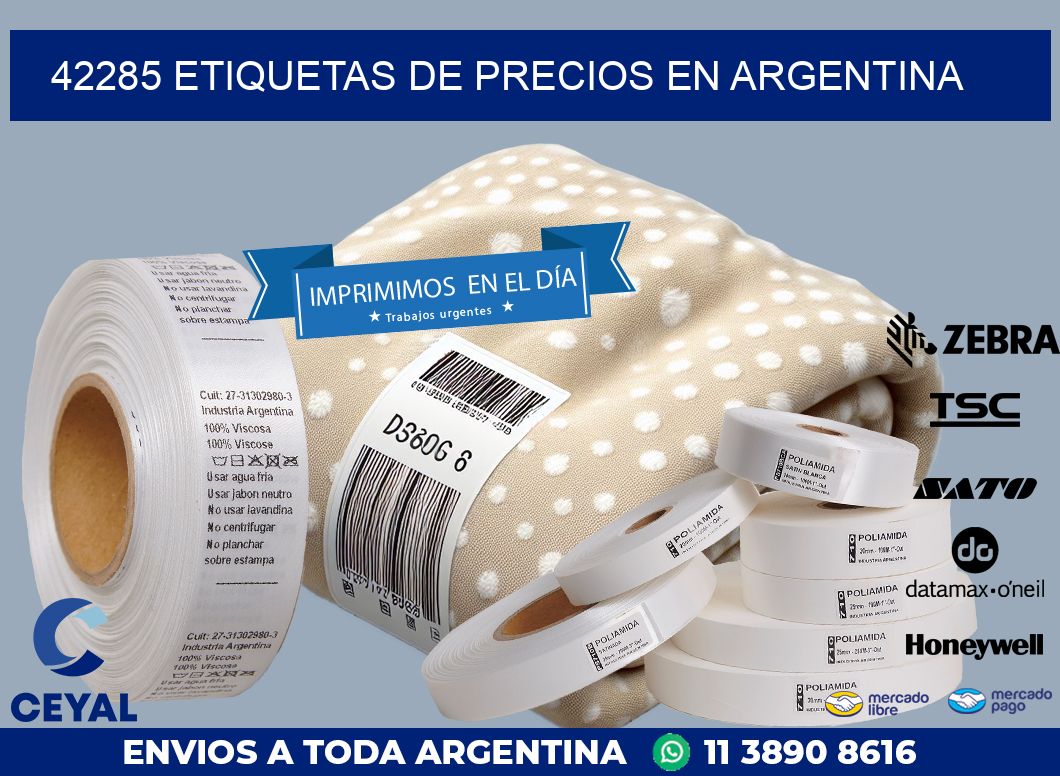 42285 ETIQUETAS DE PRECIOS EN ARGENTINA
