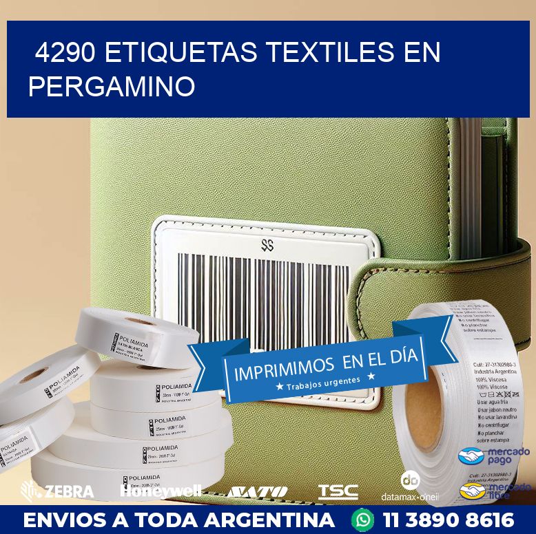 4290 ETIQUETAS TEXTILES EN PERGAMINO