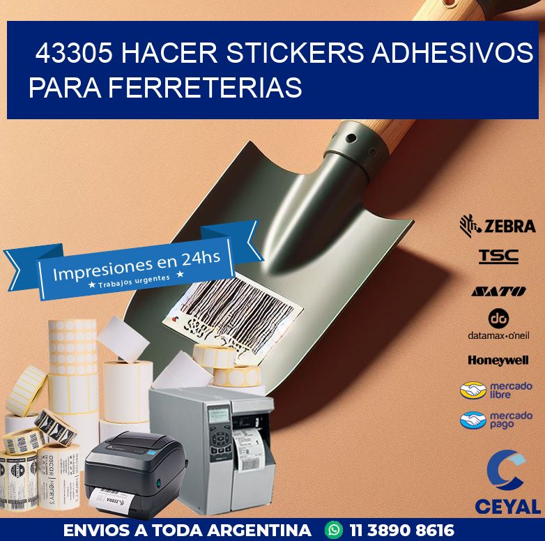 43305 HACER STICKERS ADHESIVOS PARA FERRETERIAS