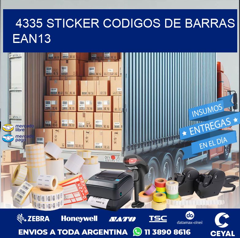 4335 STICKER CODIGOS DE BARRAS EAN13