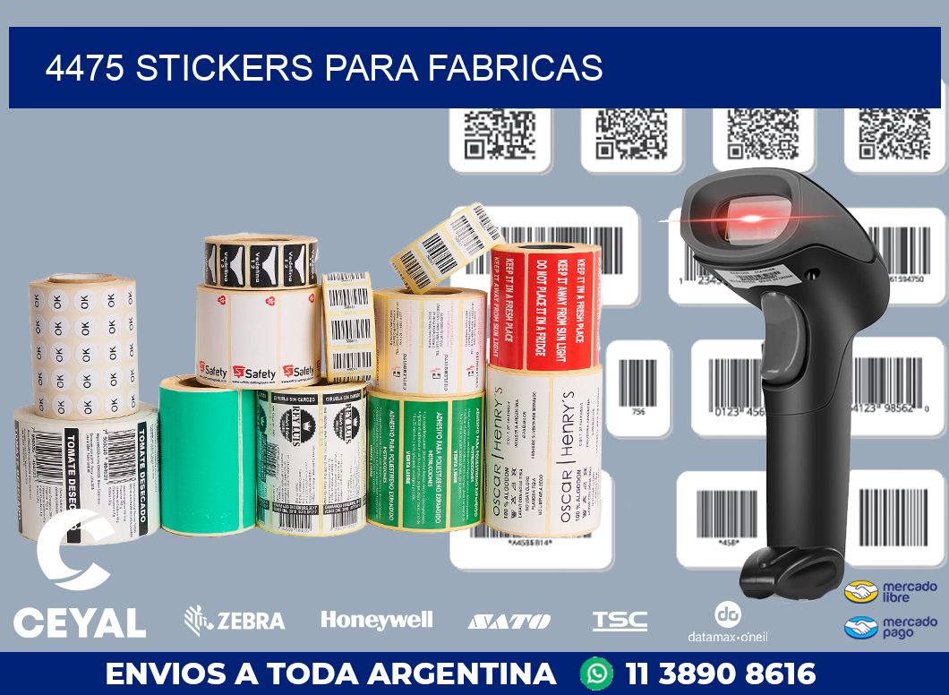 4475 STICKERS PARA FABRICAS