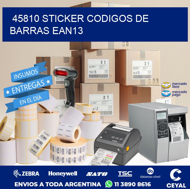 45810 STICKER CODIGOS DE BARRAS EAN13