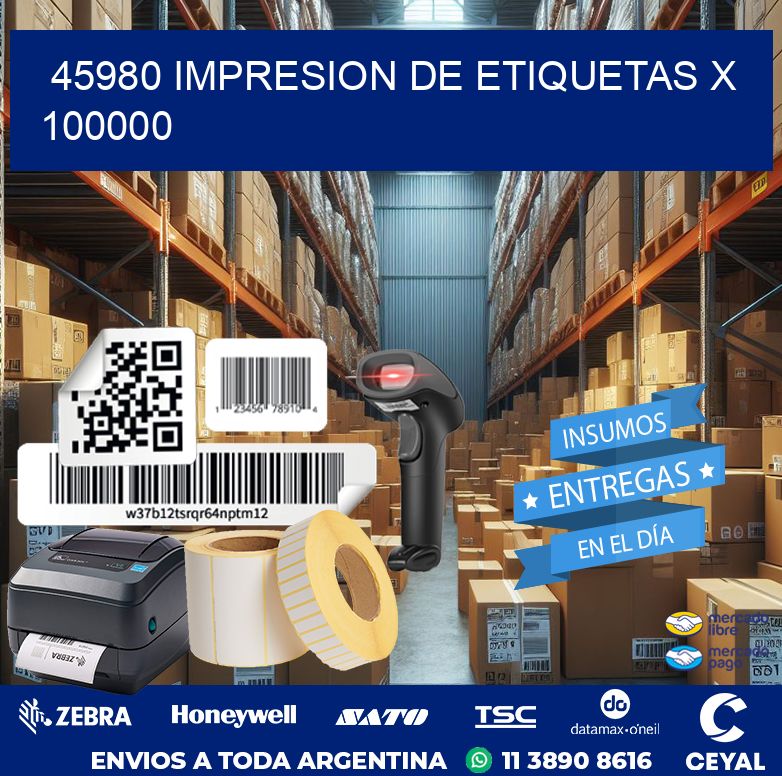 45980 IMPRESION DE ETIQUETAS X 100000